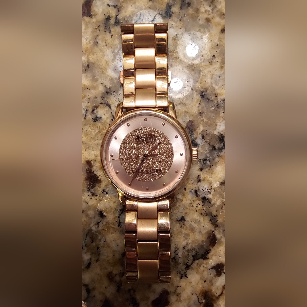 Coach Women's Grand Rose Gold-Tone Watch
